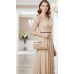 Evening Bag -  Ruffled - Champagne - BG-7447CP